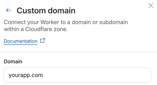 CloudFlare Custom Domain