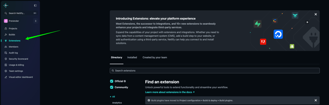 netlify-extensions