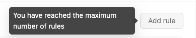 Validation error: maximum rules per domain already reached